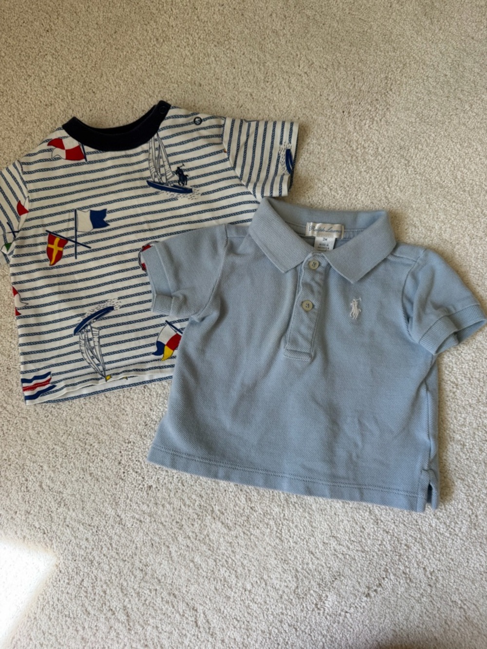 Ralph Lauren Baby Blue Polo with Embroidered Pony